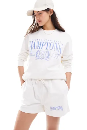 Miss Selfridge Hamptons sweat short co-ord in