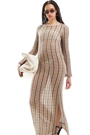 VERO MODA Crochet beach maxi dress in