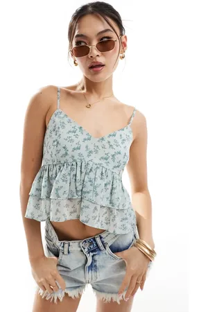 Hollister Floral babydoll top in