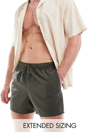 ASOS Swim short in short length in khaki
