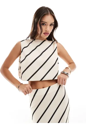 Pretty Lavish Tied top co-ord in stripe print