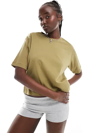 COLLUSION Boxy short sleeve t-shirt in olive