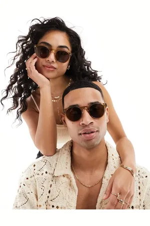 Spitfire Cut ninety five round sunglasses in tan