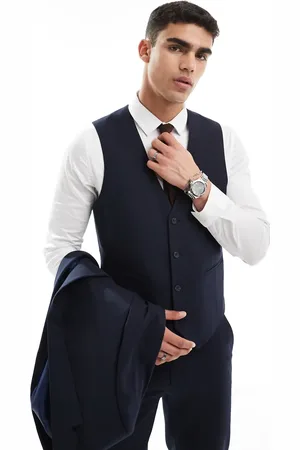 ASOS Double breasted skinny suit waistcoat in