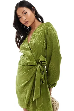 Never Fully Dressed Petite Vienna jacquard satin mini dress in