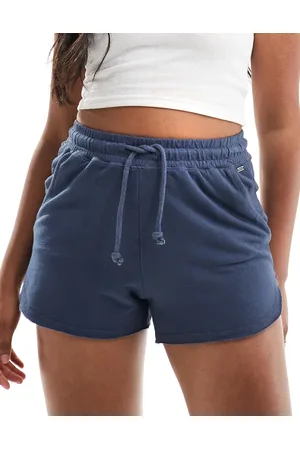 Pull&Bear Drawstring waist runner short in petrol