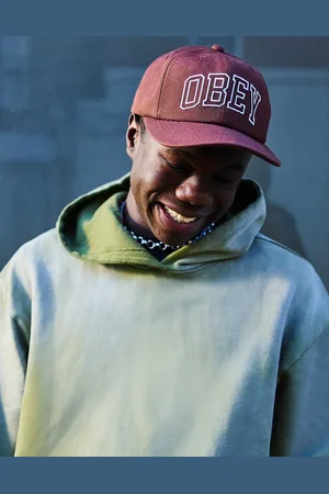 Obey Rush 6 panel snapback cap in
