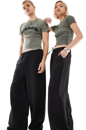 Reclaimed Unisex linen look pull on trouser in