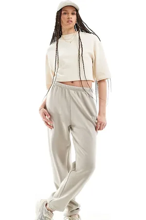 Kaiia Tall cuffed joggers in stone
