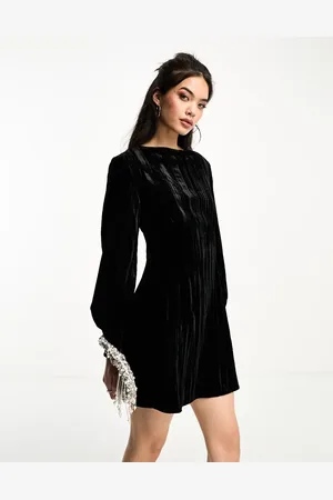 & OTHER STORIES Velvet mini dress in