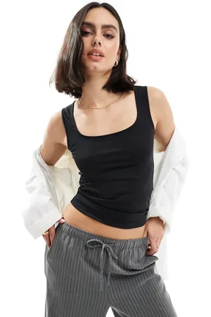 Threadbare Jungle super stretch sleeveless top in