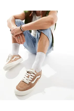 Vans Rowley trainers in tan and off white