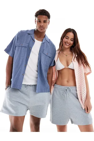 ASOS Unisex shorter length slim shorts in washed