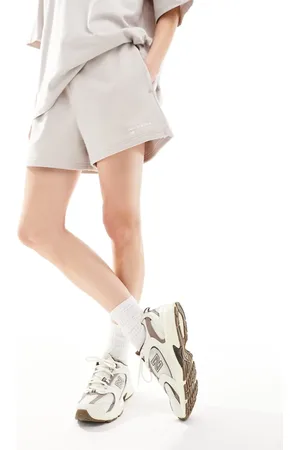 New Balance Linear Heritage french terry shorts in moonrock