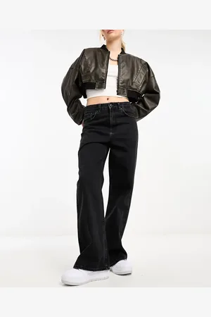 ONLY Maisie low waited baggy wide leg jeans in washed