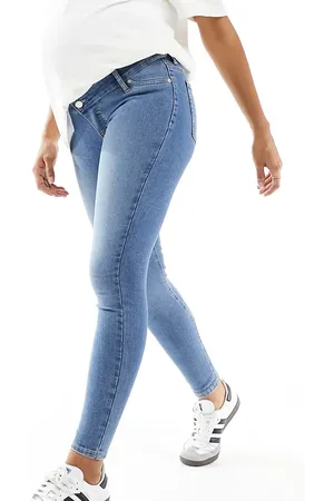 ASOS ASOS DESIGN Maternity skinny jeans in mid