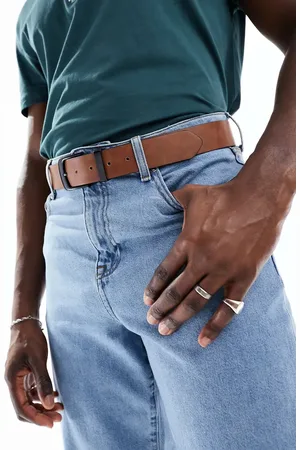 HUGO BOSS BOSS joris leather belt in