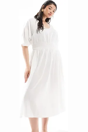 Yours Linen look maxi dress in