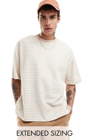 ASOS Oversized t-shirt in tonal stripe