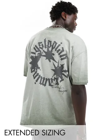 ASOS Oversized t-shirt in with grunge back print