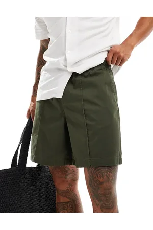 New Look Pintuck shorts in khaki