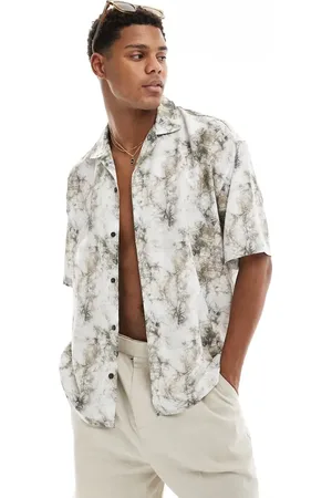 Pull&Bear Graphic blur printed shirt in