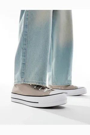 Converse Chuck Taylor All Star Lift Hi trainers in stone