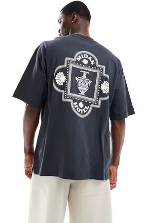 River Island Greek Midas hotel t-shirt in