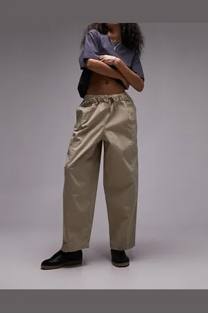 Topshop Pull on balloon trouser in sand