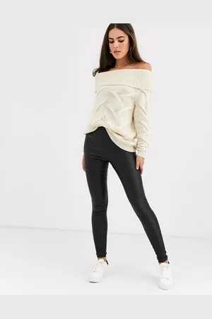 VILA Coated leggings