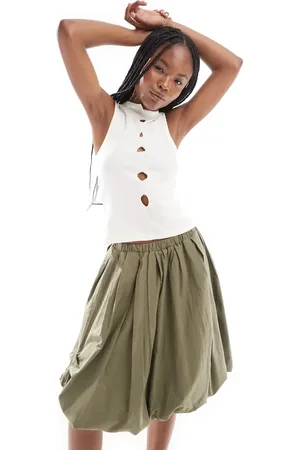 COLLUSION Stepped hem cut out vest in