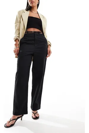 ASOS Decon belt trouser with linen in