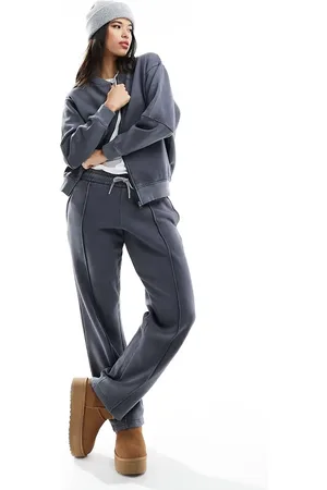 Missyempire Seam detail straight leg joggers co-ord in charcoal