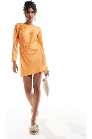 Never Fully Dressed Soho embossed satin mini dress in