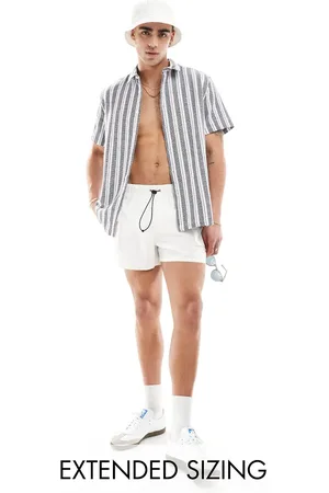 ASOS Relaxed textured shirt in stripe