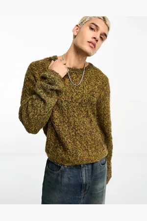 Weekday Jesper wool blend cable knit jumper in