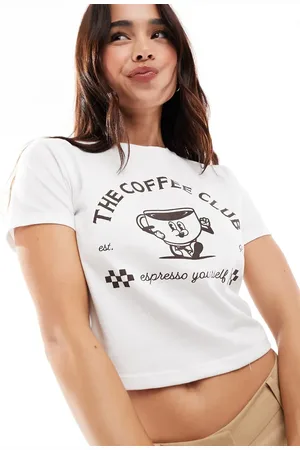 Pieces® Baby t-shirt with ""Espresso yourself"" print in