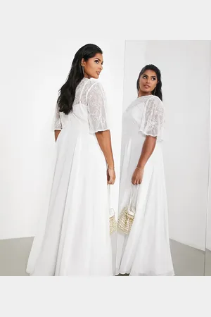 ASOS ASOS DESIGN Curve embellished bodice wedding dress