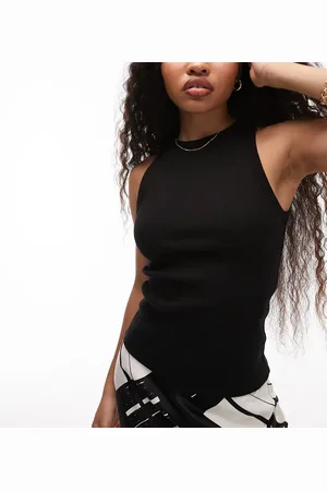 Topshop Rib slim vest in