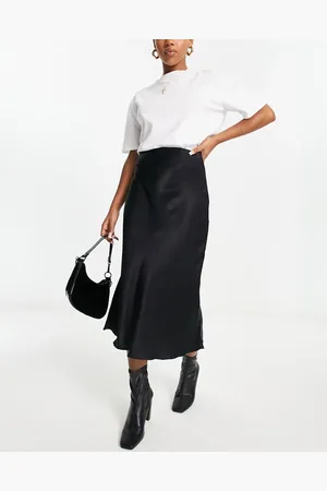 & OTHER STORIES Satin slip midi skirt in