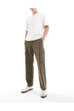 Bershka Ripstop wide leg cargo in