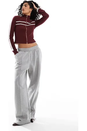 ASOS Heavy weight straight leg jogger with pintuck in