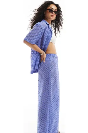 Esmée Esmee knit beach trouser co-ord in dusty