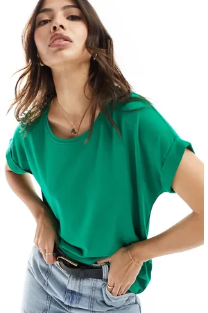 ONLY Short sleeve crew neck top in bright
