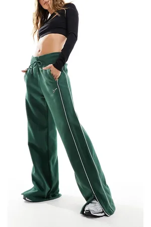 Nike Streetwear oversized fleece wide leg jogger in dark