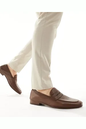 WALK LONDON Capri Saddle Loafers In Leather