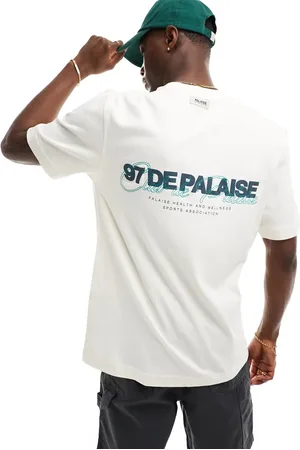 River Island Palaise back print t-shirt in ecru