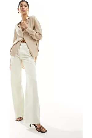 Cotton On Cotton On relaxed oversized shirt in taupe linen