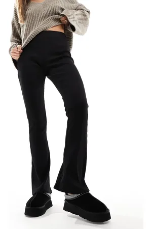 Miss Selfridge Rib kick flare trouser co-ord in