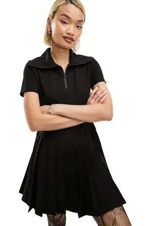 Urban Revivo Zip detail mini tennis dress in
